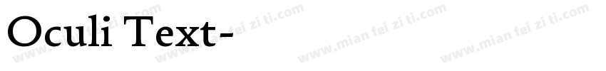Oculi Text字体转换
